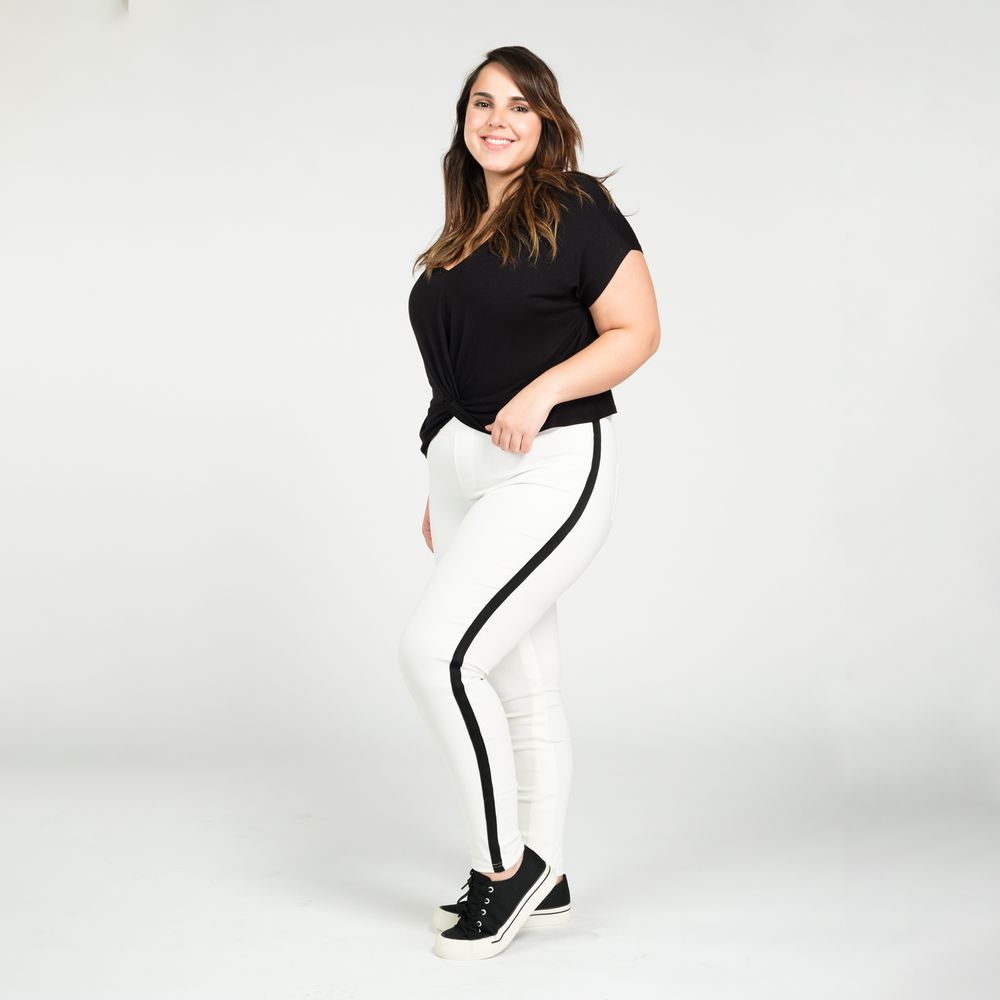 Legging Con Banda Lateral Viscosa