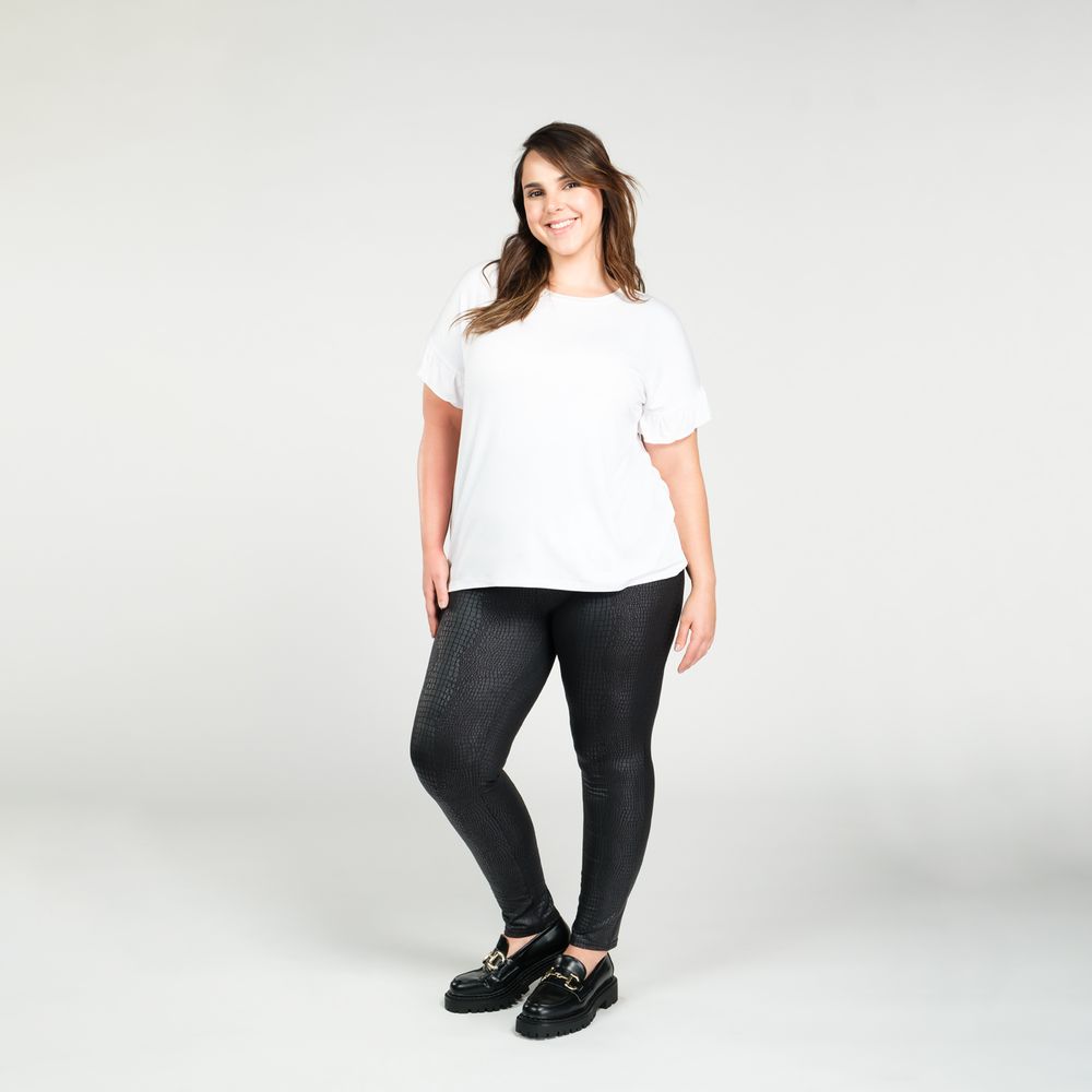 Legging Skinny Estampado Animal Viscosa