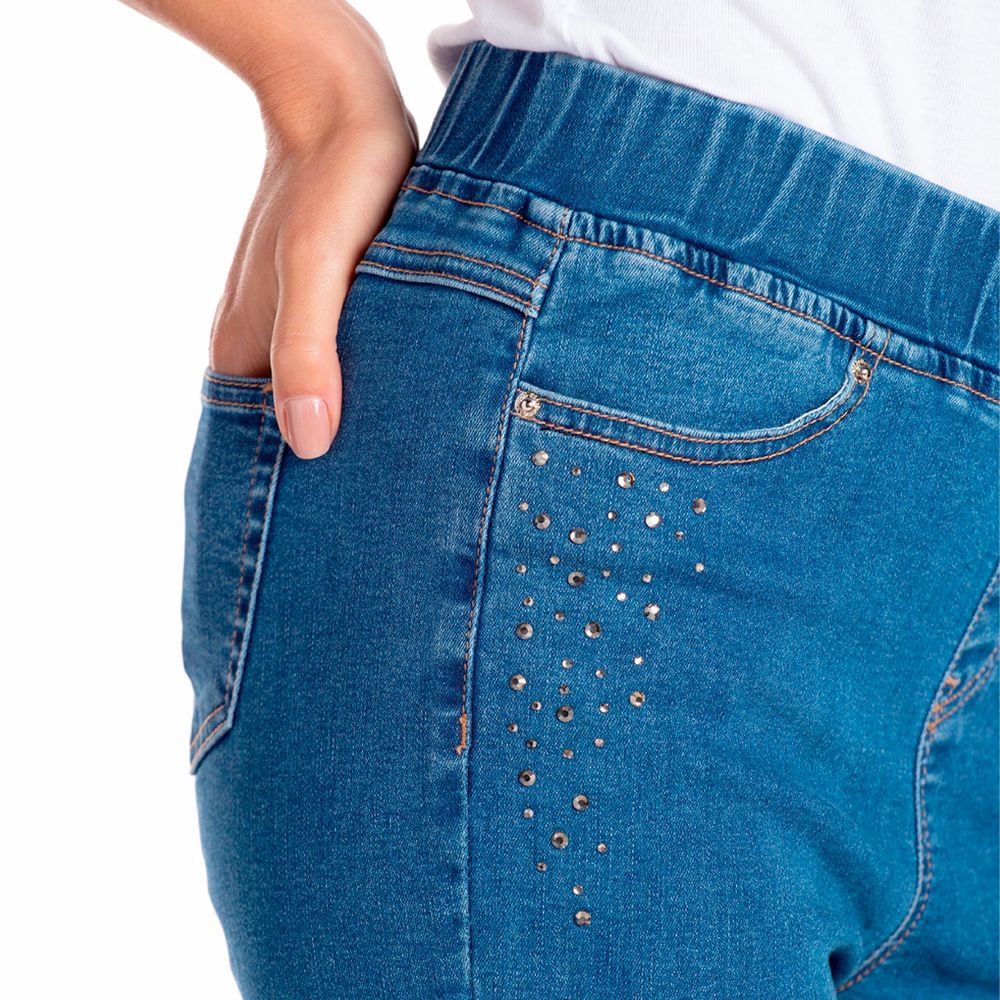 Legging Capri Jeans de Algodón