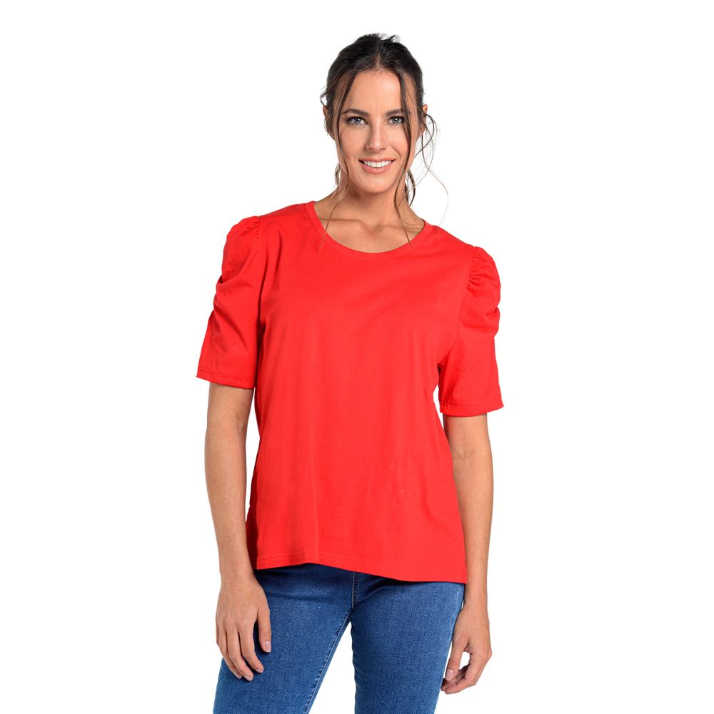 Polera Manga Globo Algodón
