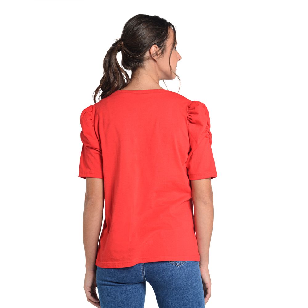 Polera Manga Globo Algodón