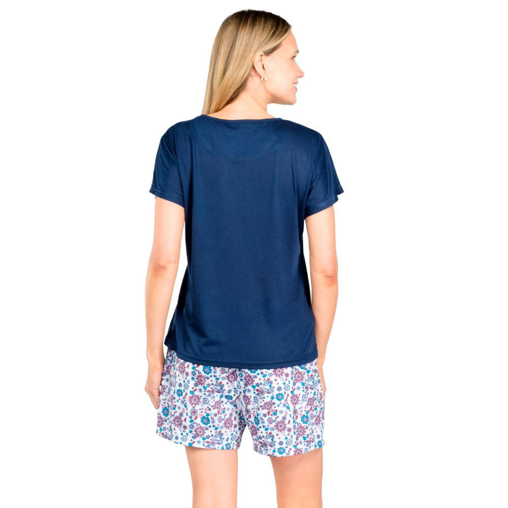Pijama Corto Diseño Estampado Algodón