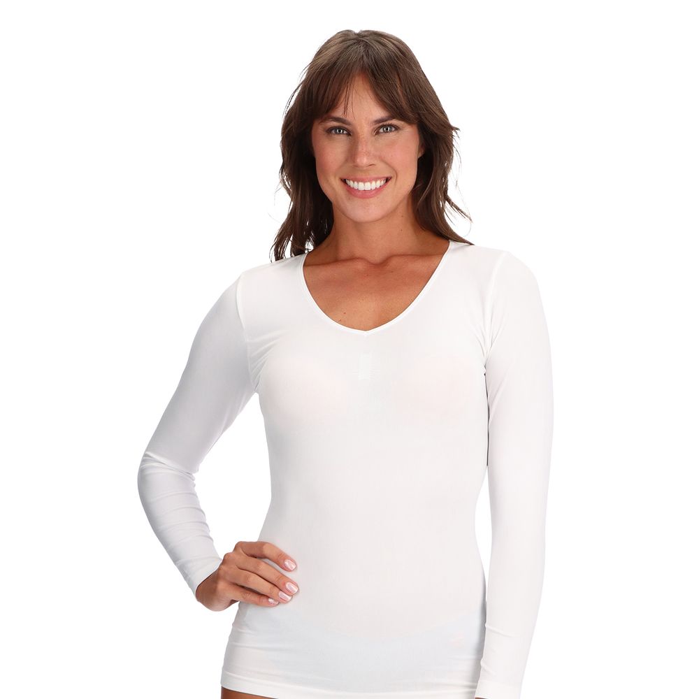 Polera Microfibra Escote V