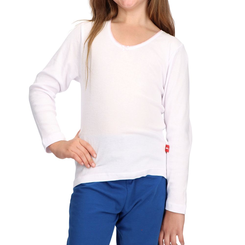 Camiseta Escolar Niña Manga Larga
